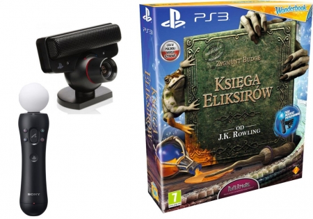 Sony Playstation 3 Wonderbook Gra Księga Eliksirów PL + MOVE + EYE