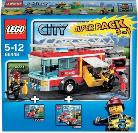 Klocki Lego City 66448 Straż pożarna super pack 3 in 1 (60000, 60001, 60002)