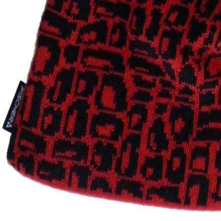 Czapka Zimowa Fischer G81209L Knit Beanie Jazz Czerwono-czarna