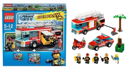 Klocki Lego City 66448 Straż pożarna super pack 3 in 1 (60000, 60001, 60002)