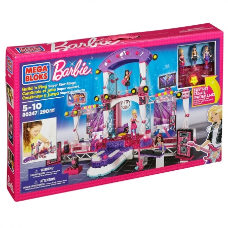 Klocki Super Rockowa Scena Barbie Mega Bloks 80247