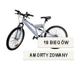 Rower górski 26'' 2600 Longway Biały Amortyzowany