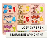 Brimarex Układanka Drewniana z Cyferkami 4677