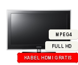 TV LCD 46'' Samsung LE46D550 MPEG4