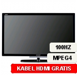 TV LED 60'' Sharp LC-60LE635 100Hz Full HD MPEG4