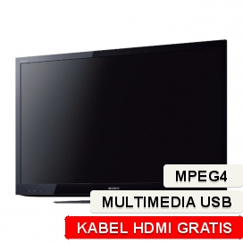 TV LED 40'' Sony KDL-32EX310 MPEG4 USB