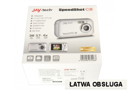 Aparat fotograficzny Jay-Tech SpeedShot C8 srebrny