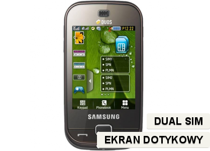 Samsung B5722 Brązowy Dual Sim