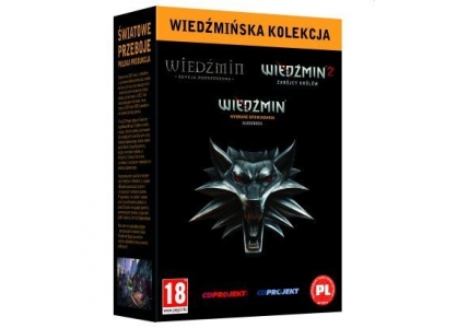 Gry PC Wiedźmińska Kolekcja (Wiedźmin 1 + 2 + opowiadania Sapkowskiego)