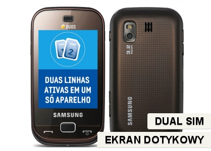 Samsung B5722 Brązowy Dual Sim