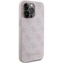 Oryginalne Etui APPLE IPHONE 15 PRO MAX Guess Hard Case 4G Metal Gold Logo (GUHCP15XG4GFPI) różowe