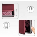 Etui SAMSUNG GALAXY S23 Portfel z Klapką Skóra Ekologiczna Flip Elegance Magnetic burgundowe