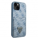 Etui IPHONE 13 Guess Hardcase 4G Triangle Logo Cardslot (GUHCP13MP4TPB) niebieskie
