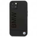 Mercedes Oryginalne Etui IPHONE 14 BMW Leather Stamp (BMHCP14SSLLBK) czarne