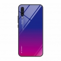 Etui Szklane Glass case Gradient IPHONE X XS niebiesko-różowe