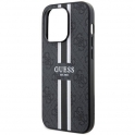 Oryginalne Etui IPHONE 14 PRO MAX Guess Hardcase 4G Printed Stripe MagSafe (GUHMP14XP4RPSK) czarne