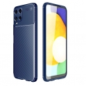Etui SAMSUNG GALAXY A22 5G Pancerne Shockproof Carbon Fiber granatowe