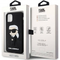 Oryginalne Etui IPHONE 11 Karl Lagerfeld Hardcase Rubber Ikonik 3D (KLHCN613DRKINK) czarne