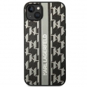 Oryginalne Etui IPHONE 14 Karl Lagerfeld Hardcase Monogram Stripe (KLHCP14SPGKLSKG) szare