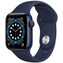 Smartwatch Apple Watch Series 6 GPS 40mm Aluminium niebieski z granatowym paskiem Sport