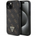 Oryginalne Etui IPHONE 13 / 14 / 15 Guess Hardcase 4G Triangle Metal Logo (GUHCP15SPG4GPK) czarne