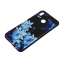 Etui Slim Art HUAWEI P20 LITE niebieski kwiat i motyl