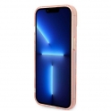 Oryginalne Etui IPHONE 14 PLUS Guess Hard Case Gold Outline Translucent MagSafe (GUHMP14MHTCMP) różowe