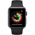 Smartwatch Apple Watch Series 3 GPS 38mm Aluminium szary z czarnym paskiem Sport