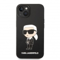 Oryginalne Etui IPHONE 14 PLUS Karl Lagerfeld Hardcase Silicone Ikonik (KLHCP14MSNIKBCK) czarne