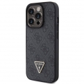 Oryginalne Etui APPLE IPHONE 15 PRO MAX Guess Hardcase Leather 4G Diamond Triangle (GUHCP15XP4TDPK) czarne