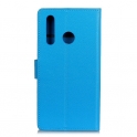 Etui HUAWEI P40 LITE E / Y7p Portfel skórzany z klapką Litchi niebieskie