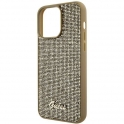 Oryginalne Etui APPLE IPHONE 15 PRO MAX Guess Hardcase Disco Metal Script (GUHCP15XPMSDGSD) złote