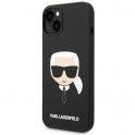 Oryginalne Etui IPHONE 14 Karl Lagerfeld Hardcase Silicone Karl`s Head czarne