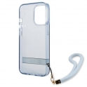 Etui IPHONE 13 PRO Guess Hardcase Translucent Stap (GUHCP13LHTSGSB) niebieskie