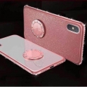 Etui Diamond Ring Glitter Brokat IPHONE X różowe