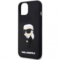 Oryginalne Etui IPHONE 14 PLUS Karl Lagerfeld Hardcase Rubber Ikonik 3D (KLHCP14M3DRKINK) czarne