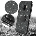 Etui Diamond Ring Glitter Brokat SAMSUNG GALAXY J4+ J4 PLUS czarne