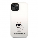 Etui IPHONE 14 Karl Lagerfeld Hardcase Silicone Choupette (KLHCP14SSNCHBCH) białe