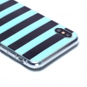 Etui Slim Art IPHONE XS MAX blue and black stripes
