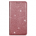 Etui SAMSUNG GALAXY A41 portfel z klapką Flip Magnet Shine Brokat różowe