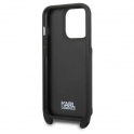 Oryginalne Etui IPHONE 13 PRO Karl Lagerfeld Hardcase Saffiano Metal Ikonik czarne