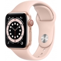 Smartwatch Apple Watch Series 6 GPS + Cellular 40mm Aluminium złoty z różowym paskiem Sport