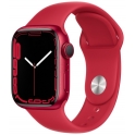 Smartwatch Apple Watch Series 7 GPS 41mm Aluminium czerwony z czerwonym paskiem Sport