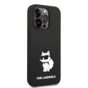 Etui IPHONE 14 PRO Karl Lagerfeld Hardcase Silicone Choupette (KLHCP14LSNCHBCK) czarne