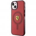 Oryginalne Etui IPHONE 14 Ferrari Hardcase Translucent Magsafe (FEHMP14SURKR) czerwone