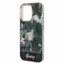 Oryginalne Etui IPHONE 14 PRO Guess Hardcase Jungle Collection (GUHCP14LHGJGHA) zielone