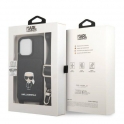 Oryginalne Etui IPHONE 13 PRO Karl Lagerfeld Hardcase Saffiano Metal Ikonik czarne