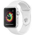 Smartwatch Apple Watch Series 3 GPS 42mm Aluminium srebrne z białym paskiem Sport