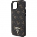 Oryginalne Etui IPHONE 13 / 14 / 15 Guess Hardcase 4G Triangle Metal Logo (GUHCP15SPG4GPK) czarne