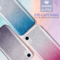 Etui SAMSUNG GALAXY A71 Brokat Glitter srebrno-różowe